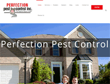 Tablet Screenshot of perfectionpest.com